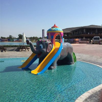 Aquapark Schwimmbad Glasfaserausrüstung Elefant Wasserrutsche für Kinder Hinterhof