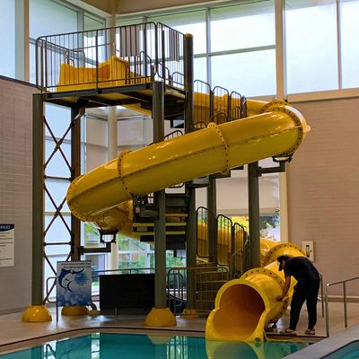 Kinder Vergnügen Wasser-Spielzeug-Park Fahrten Kleines Wasser-Schwimmbad-Rutsche