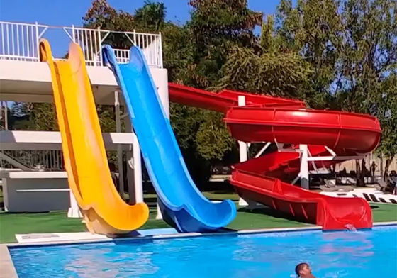Aquapark Ausrüstung Resort Glasfaser Schwimmbad Rutsche Flugstil Wasserrutsche Für Kinder Und Erwachsene