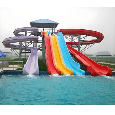 Ein guter Preis. Fiberglas-Wasserrutsche zu verkaufen, Freibad-Wasserrutschen-Ausrüstung, Spiral-offene, geschlossene Rutsche, Verwendung für Kinder und Erwachsene Online