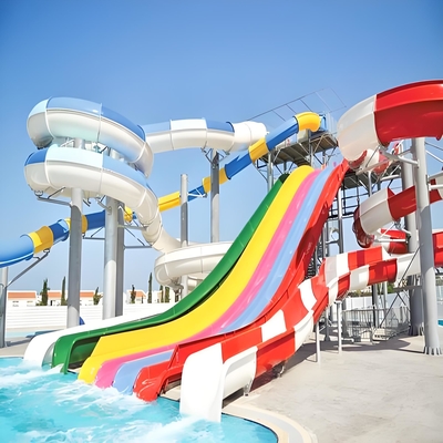 Glasfaser-Wasserpool-Rutsche für Kinder Erwachsene Spiralrutsche Verwendung für Resorts Hotels Wasserpark Langlebigkeit