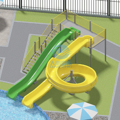 Ein guter Preis. Family Residential Swimming Pool Slide for Children and Adults Customized Water Equipment Fiberglass Color Customization Online