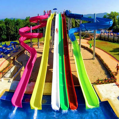 Ein guter Preis. Durable 6-8mm Thickness Fiberglass Water Park Slide with Over 10 Years Service Life and Customized Size Online