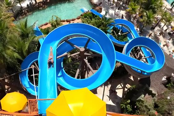 Ein guter Preis. Summer Hot Selling Large-Scale Water Park Slide Fiberglass Spiral with Design Service Water Play Equlpment One-year Warranty Online