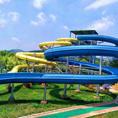 Ein guter Preis. Customized Size Colorful Fiberglass Water Slide for Outdoor Water Parks and Pools Online