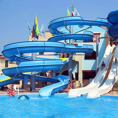Ein guter Preis. Spiral FRP Slide Combination 0.82m Inner Width Custom Design For Adult Children Water Park Venues Online