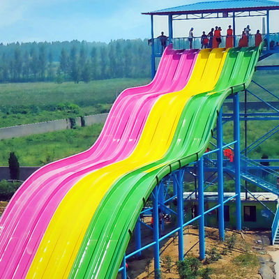 Ein guter Preis. Rainbow Racing Water Slide Fiberglass Material Service Life Over 10 Years Color Customized Use For Water Park Equipment Swimming Pool Online