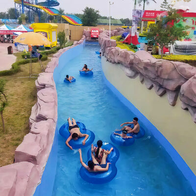 Wasserpark Gewerbliche Lazy River Drifting Ausrüstung für Wasserparks und Resorts benutzerdefinierte 100m Starts