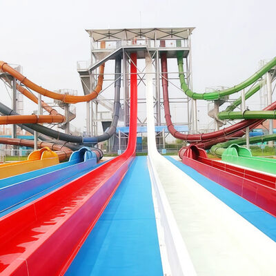 Hochgeschwindigkeits-Wasserrutsche aus Glasfaser für den kommerziellen Gebrauch