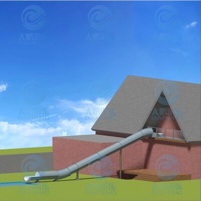 Qualität 4.14m langlebige Glasfaser geschlossene Wasserrutsche Hinterhof Vergnügen für Wohn-Schwimmbäder Custom Fabrik