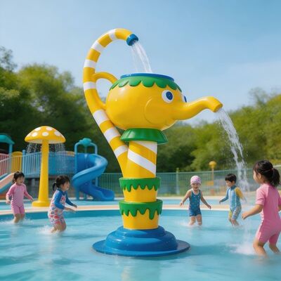 Interaktives Teekannen-Thema für Kinder, Wasserspielfunktion für Aquapark-Spritzschutz und Kinderbeckenspaß