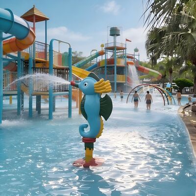 Seahorse Thema Kinder Wasserspiel Feature für kommerzielle Splash Pad und Resort Schwimmbad Park