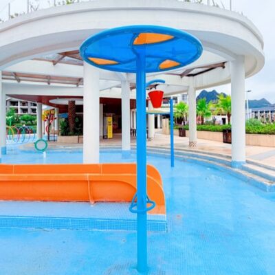 Glasfaser-Wasserpark Edelstahl-Wasserspielgeräte für Kinder Wasserpark Splash Pad Resort