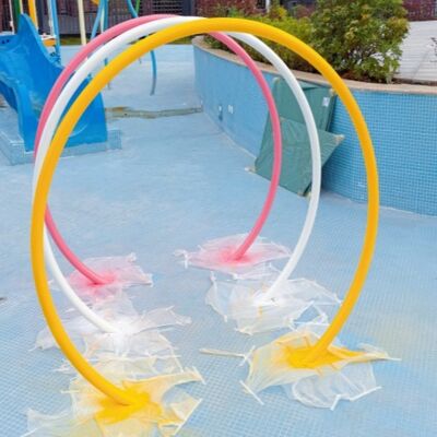Interaktiver Glasfaser-Wasser-Spray-Bogen-Tunnel für Kinder Wasserpark Splash Pad und Aqua Play
