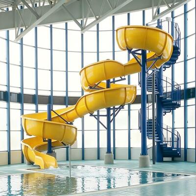 Qualität Spiral-Schwimmbad-Slide Hersteller Glasfaser kundenspezifisches Design für Ferienhaus Fabrik
