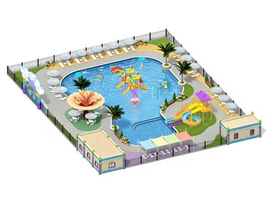 2000 Quadratmeter Wasserrutschen-Wasserpark zum Verkauf, kundenspezifisches Design, Hersteller von Vergnügungsparks