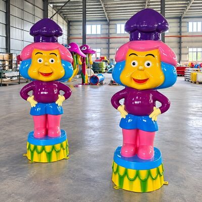 Qualität Wasser-Spielgeräte Glasfaser-Tier-Spray-Funktionen benutzerdefinierte Farbe für Splash Pads Fabrik