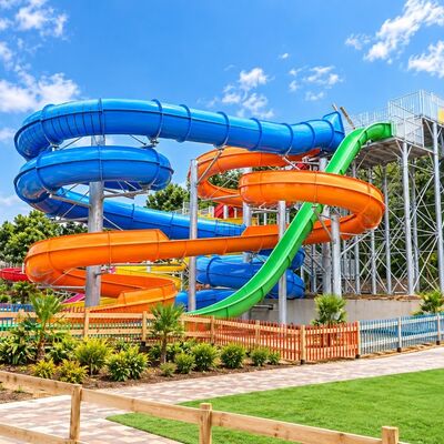 Qualität Wasserrutschen-Kombination Glasfaser Offen Geschlossen Multi Ride für Wasserparks Resort Hotel Nutzung Fabrik
