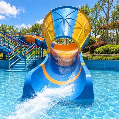 Qualität Kommerzielle Tornado-Wasserrutsche Glasfaser-Wasserpark-Ausrüstung mit ROHS Fabrik