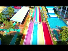 Gewerblicher Wasserpark benutzerdefinierte Glasfaserrutsche, Aquaparkausrüstung zum Verkauf, riesige Glasfaserrutsche