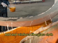 Familienrutsche Glasfaser-Poolrutsche für Kinder, Wasserrutsche Fabrik Werkstatt Anzeige