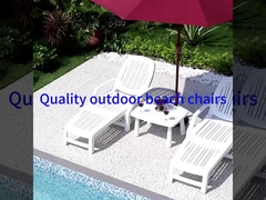 Falte Chaise Recliner Chair Outdoor Portable für Hotel-Strandurlaubsort-Pool